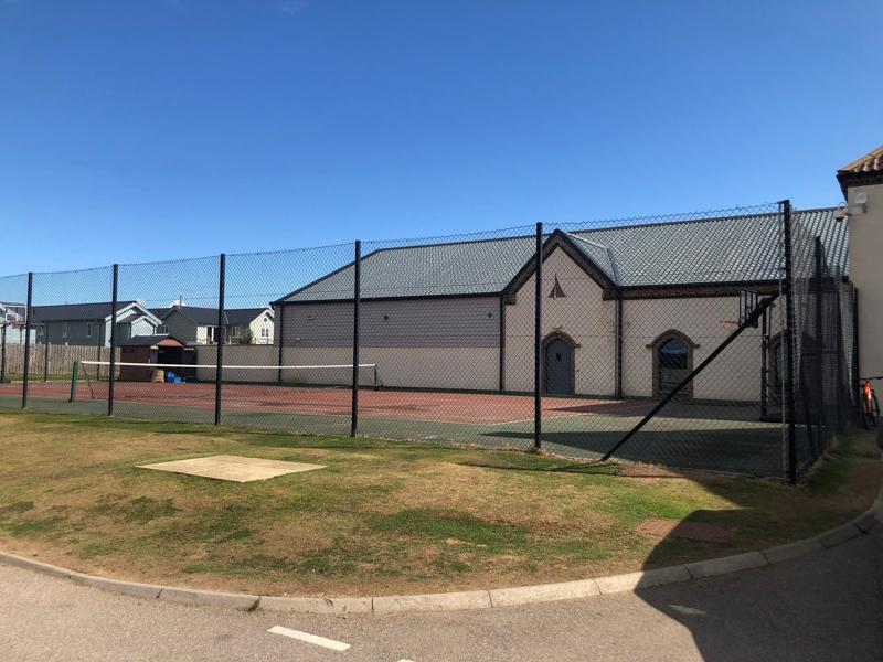 Tennis court at The Bay, Filey